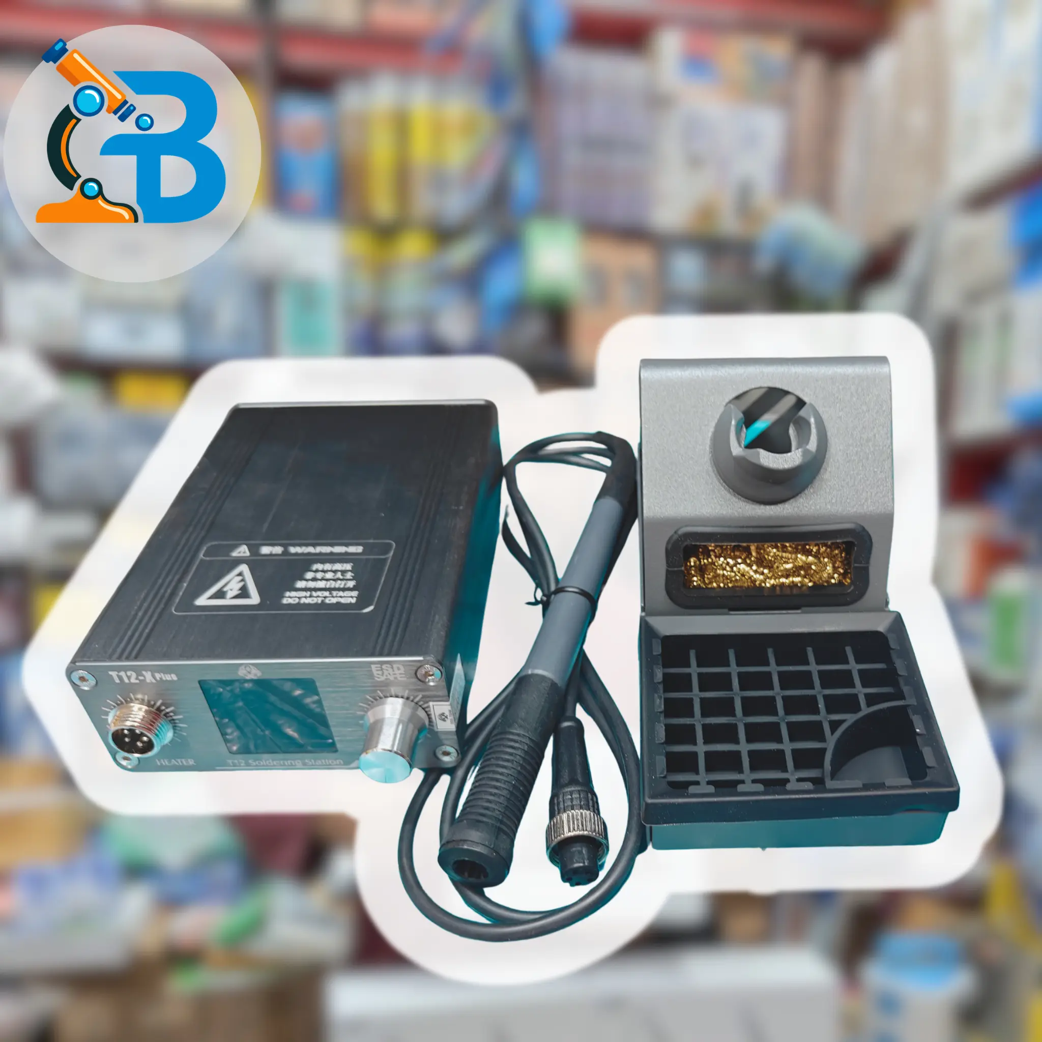 T12-X Plus soldering station professional mobile servicing tool with soldering iron and stand