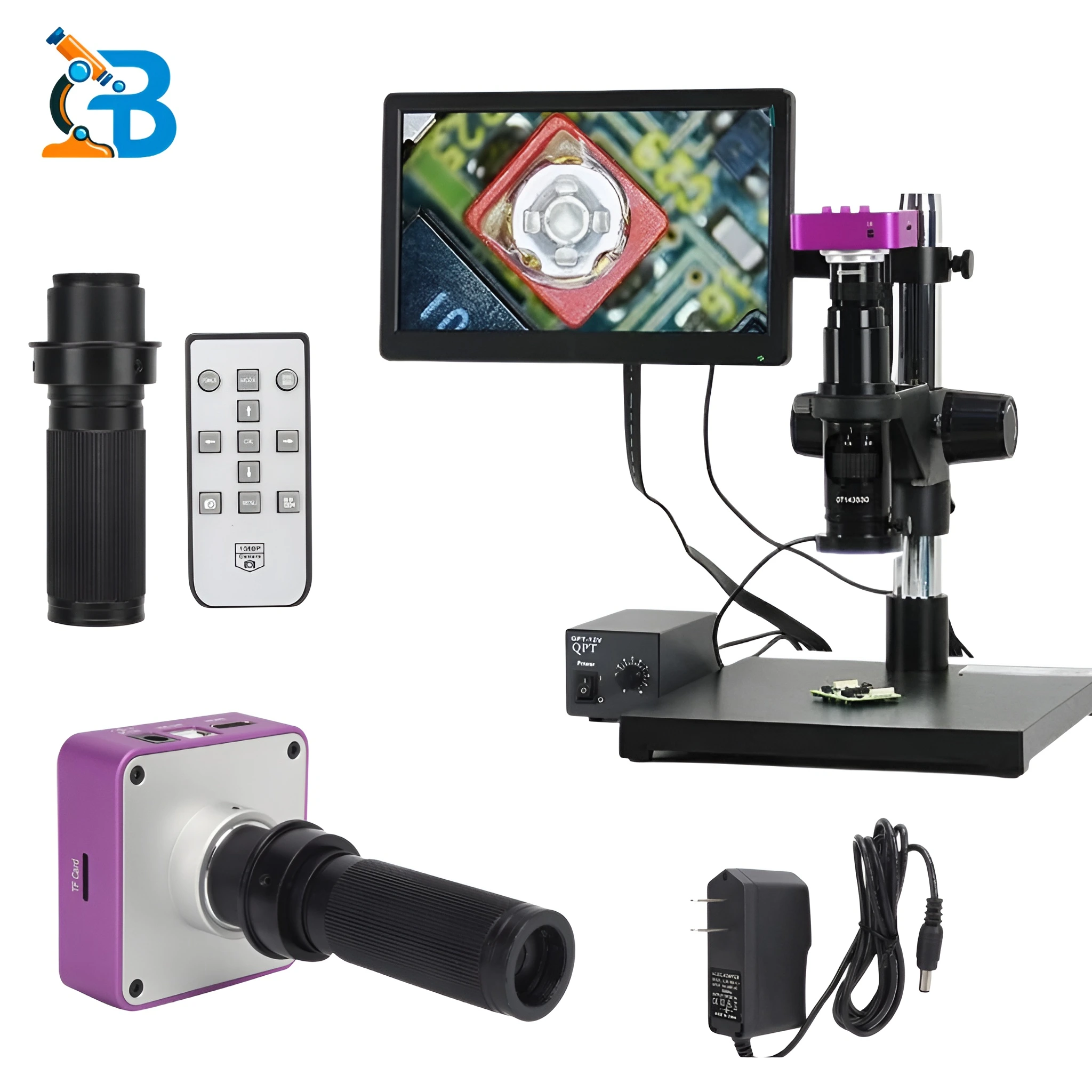 51MP HDMI Digital Microscope Camera with 120X Lens and HD Monitor for Mobile Repairing - Bhuiyan Tools.