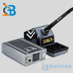 T12-X Plus soldering station with iron handle, soldering stand and screwdriver for mobile repairing tools setup
