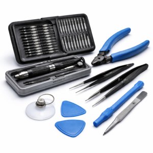 Precision screwdrivers, tweezers and opening tools for daily electronics repair