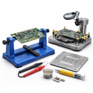 PCB holder and motherboard jig tools for stable circuit board repair work