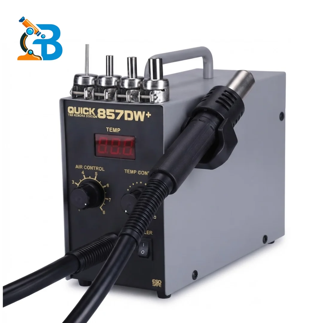 QUICK 857DW+ Hot Air Rework Station for mobile and electronics repair