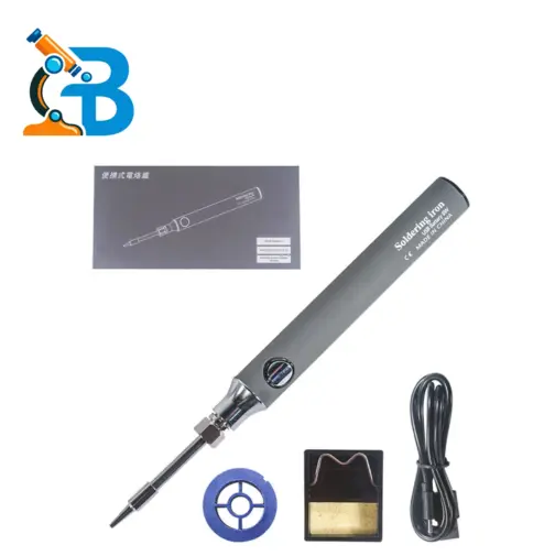 Portable 8W USB Battery Rechargeable Soldering Iron Kit with Accessories