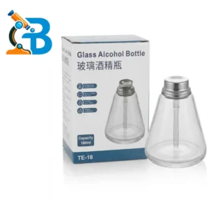 TE-18 180ml Glass Alcohol Bottle Press Pump Dispenser for Mobile Repair