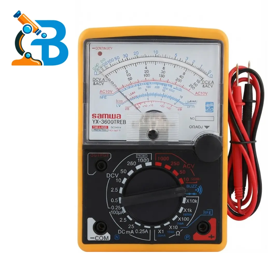 SAMWA YX-360TREB Precision Analog Multimeter with Test Leads Probes